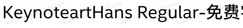 KeynoteartHans Regular字体转换